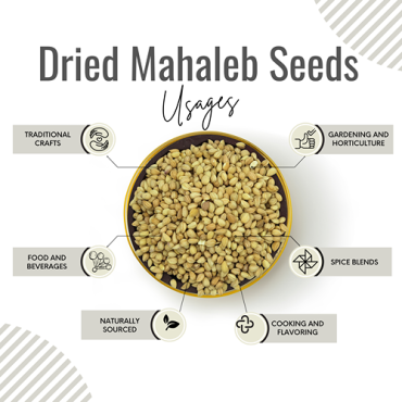 Awafi Mill Dried Mahaleb Seed Prunus Mahaleb 100gm
